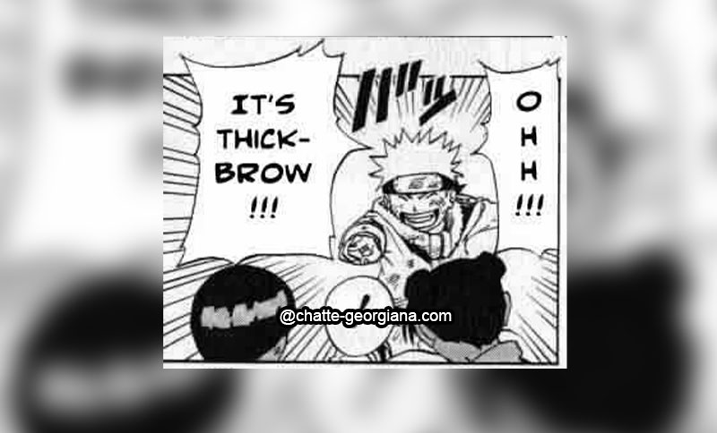 naruto-calls-lee-thick-brows-forest-of-death