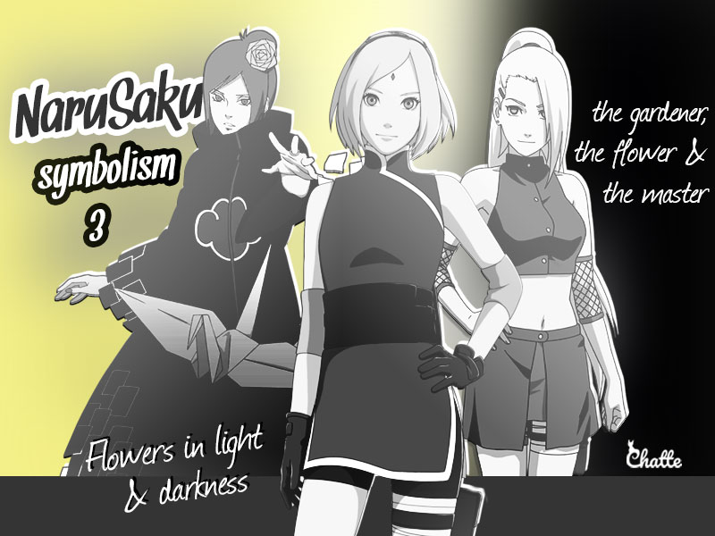 chatte_narusaku-symbolism_3_flowers_light_darkness_ino_konan_sakura