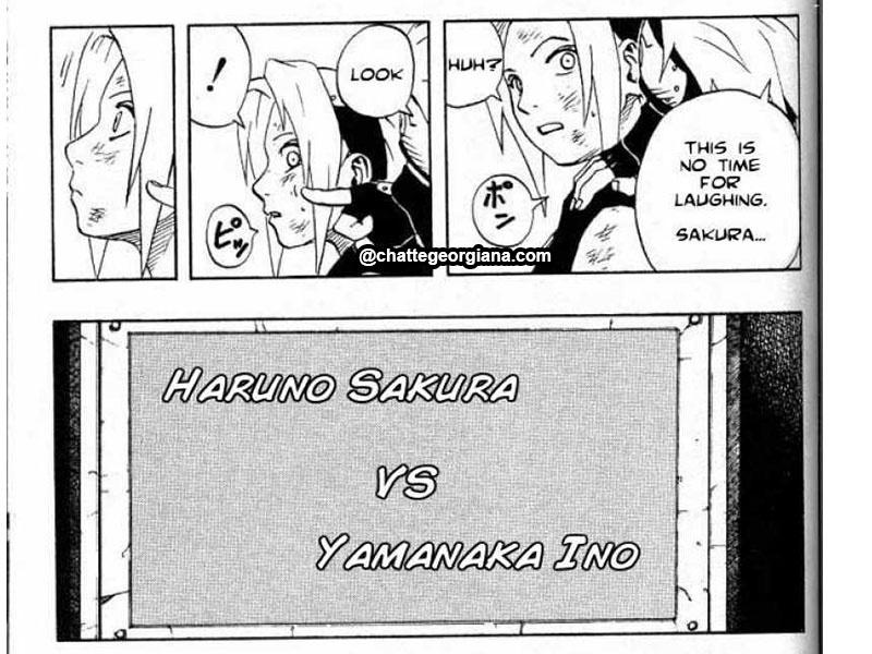 haruno sakura chuunin exams ino yamanaka